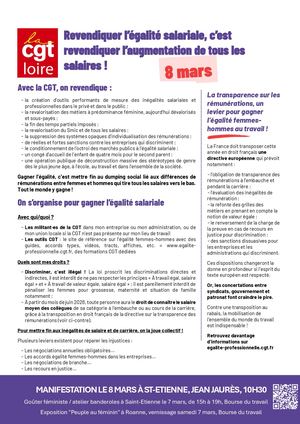 Tract Cgt Loire 8 Mars