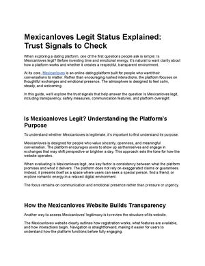 Mexicanloves Legit Status Explained Trust Signals To Check
