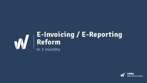 The reform of Electronic Invoicing in France