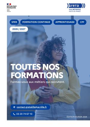 Catalogue Greta Lille Métropole 2024
