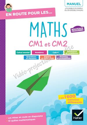 En route pour les Maths - CM1 CM2 - Ed. 2026 - Manuel élève