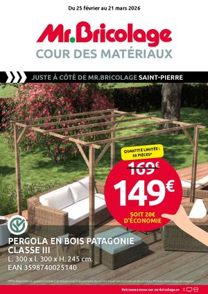 Mr Bricolage Cour des matériaux mars 2026