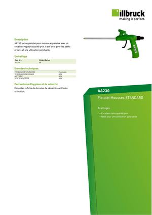 Illbruck Aa230 Tds Fr Fr Pistolet