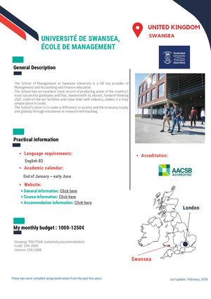 United Kingdom Swansea University, School Of Management 2026