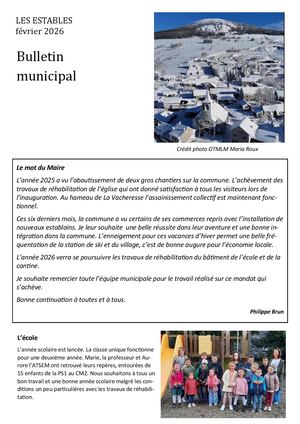 Bulletin Février 2026
