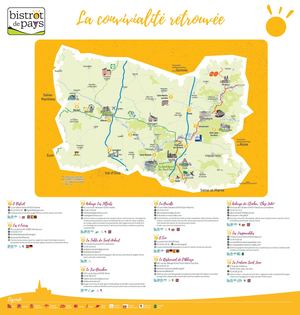 Carte des Bistrots de Pays de l'Oise