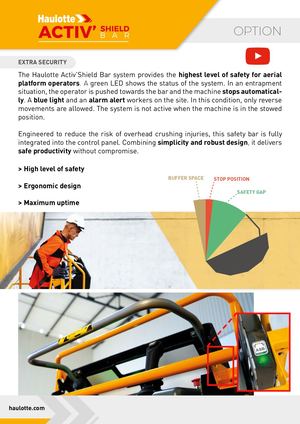 EN Haulotte Activ Shield Bar Option