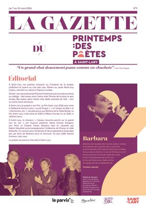 Printemps des Poètes Gazette 2026