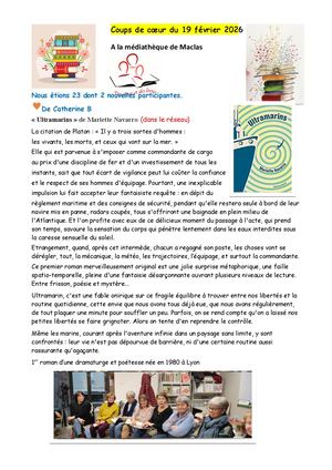 Coups De Coeur 19 02 26