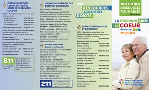 Bottin de ressources pour les aînés 2025