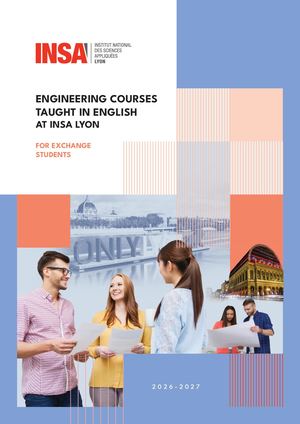 Engineering courses taught in english at INSA Lyon