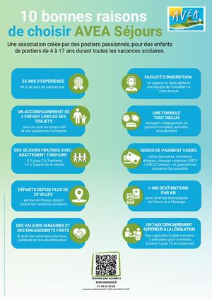 10 Bonnes Raisons De Choisir Avea Séjours - Affiche A3