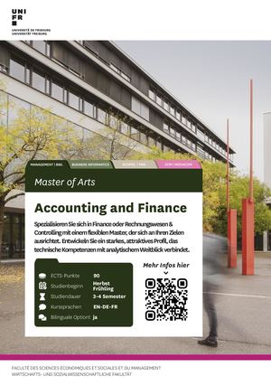 Master in Accounting and Finance et Double Diplôme (D)