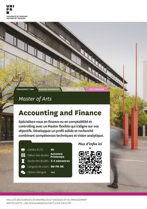 Master in Accounting and Finance et Double Diplôme (F)