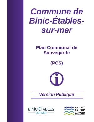 Plan Communal de Sauvegarde (PCS)
