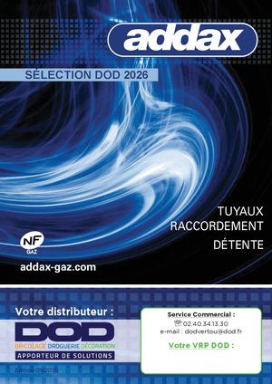Catalogue DOD Addax Gazinox 2026