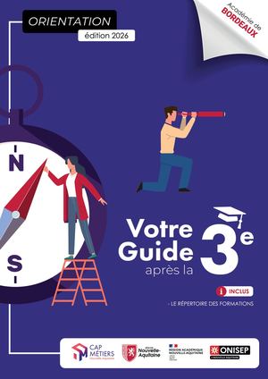 Guide "Après la 3e" 2026 - Académie de Bordeaux