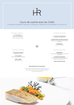Cours De Cuisine - Hôtel Royal
