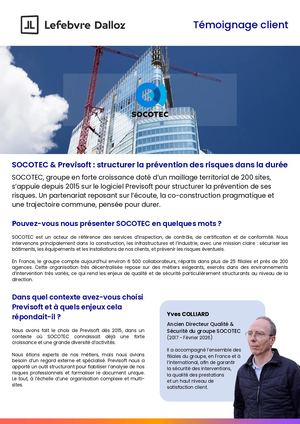 [Témoignage] Socotec Structure Sa Prévention Des Risques Dans La Durée, Avec Le Logiciel Previsoft