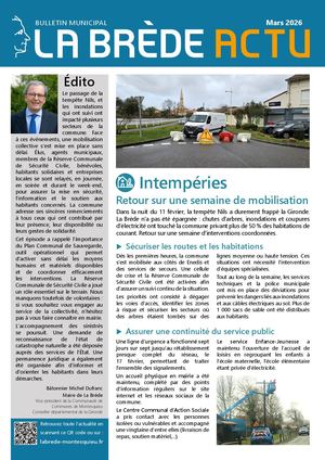 Bulletin municipale de La Brède - mars 2026