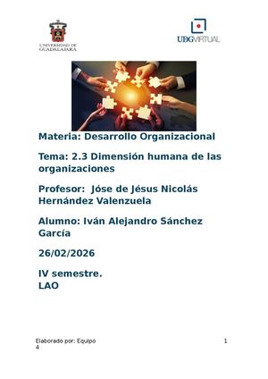 2 3 Dimensión Humana De Las Organizaciones