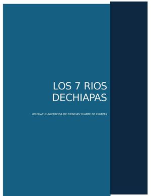 Los 7 Rios De Chiapas