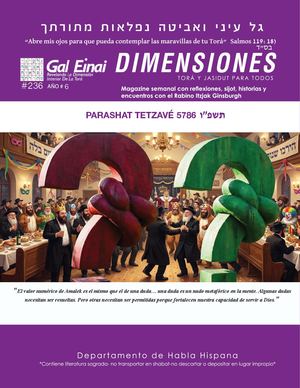 Dimensiones Parashat Tetzavé 5786 Edición 236