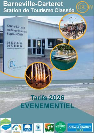 Tarifs Evénementiels 2026