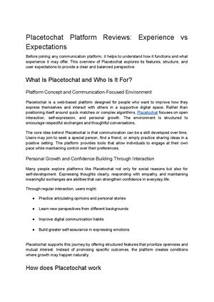 Placetochat Platform Review: Features & Expectations