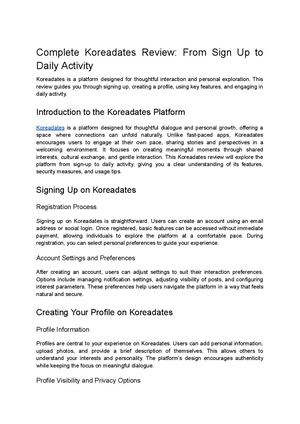 Complete Koreadates Review: Sign Up, Features & Daily Activity