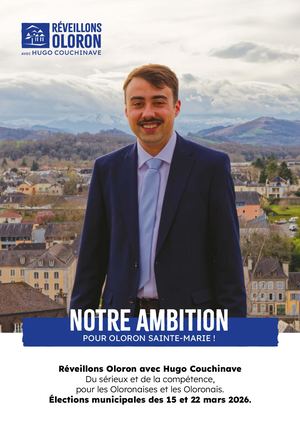 Programme d'Hugo Couchinave - Une ambition pour Oloron Sainte - Marie.