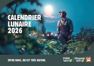 Calendrier lunaire 2026 Magasin Vert - Point Vert