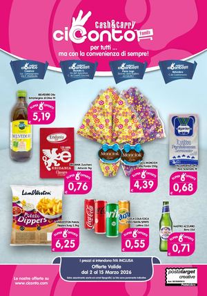 Volantino Ciconto dal 2Marzo al 15 Marzo
