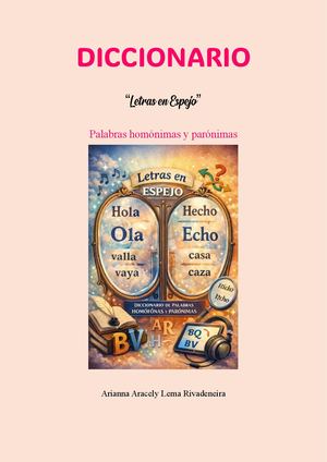 Diccionario De Palabras Homófonas Y Parónimas