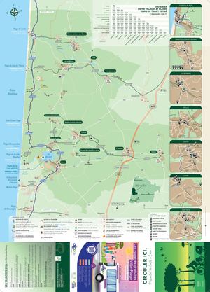 Carte Touristique - Côte Landes Nature Tourisme