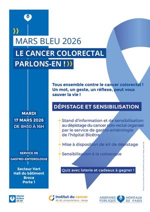 2026 02 23 Affiche Mars Bleu Hôpital Bicêtre