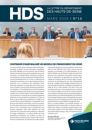Lettre du Département des  Hauts-de-Seine - n° 16  - mars 2026