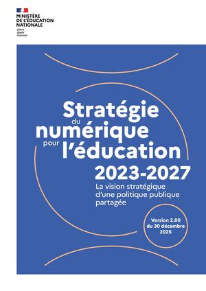 Stratégie du numérique pour l'éducation 2023 2027