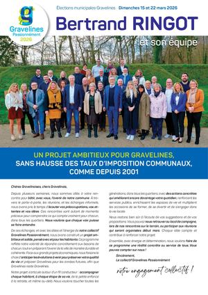 Programme Collectif Gravelines Passionnément