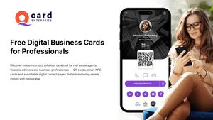 Smart Free Digital Business Cards For Professionals Pptx
