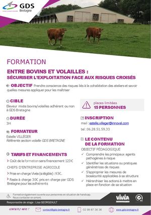 Formation Biosécurité Ateliers Mixtes Volaille 2026