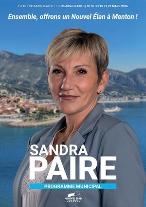 Nouvel Elan pour Menton - Programme de Sandra Paire
