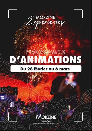 Programme d'animation de la semaine