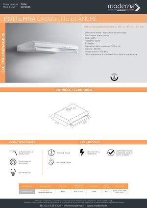 705A HOTTE MHA CASQUETTE BLANCHE
