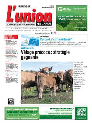 L'union Du Cantal N° 3873