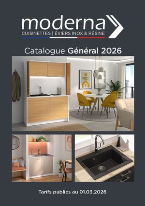 Catalogue Moderna 2026 Prix Publics Au 01 03 2026