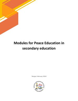 Calaméo - Modules for Peace Education in Secondary Education