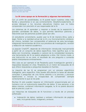 Algunas Herramientas Ia Para Apoyar La Información