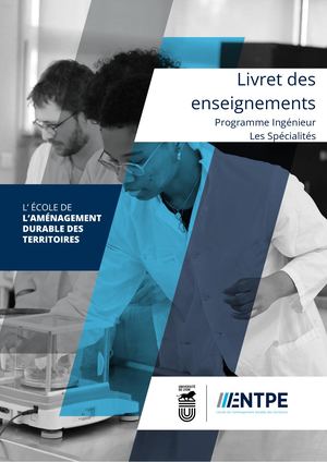 Syllabus des spécialités