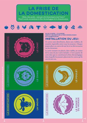 Jeu de carte "La frise de la domestication"